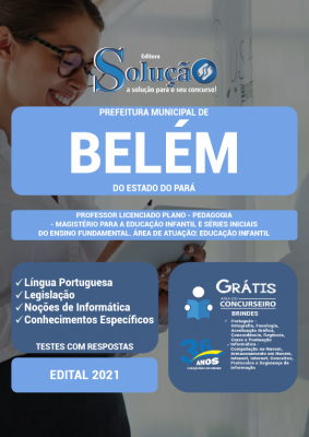 Apostila Prefeitura de Belém - PA - Professor Licenciado Pleno - Pedagogia - Magistério para a Educação Infantil e Séries Iniciais do Ensino Fundamental. Área de Atuação: Educação Infantil - Imagem 2