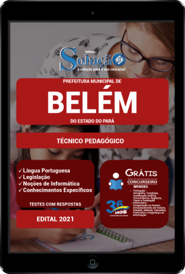 Apostila Prefeitura de Belém - PA em PDF - Técnico Pedagógico - Imagem 1