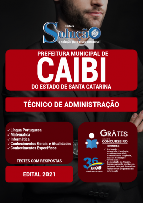 Apostila Prefeitura de Caibi - SC - Técnico de Administração - Imagem 2