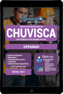 Apostila Prefeitura de Chuvisca - RS em PDF - Operário - Imagem 1