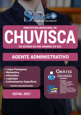 Apostila Prefeitura de Chuvisca - RS - Agente Administrativo - Imagem 1