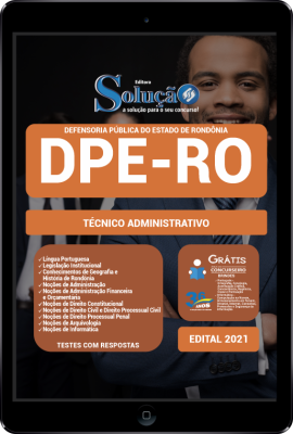 Apostila DPE-RO em PDF - Técnico Administrativo - Imagem 1