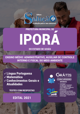 Apostila Prefeitura de Iporá - GO - Ensino Médio: Administrativo, Auxiliar de Controle Interno e Fiscal do Meio Ambiente - Imagem 2