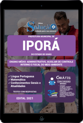 Apostila Prefeitura de Iporá - GO em PDF - Ensino Médio: Administrativo, Auxiliar de Controle Interno e Fiscal do Meio Ambiente - Imagem 1