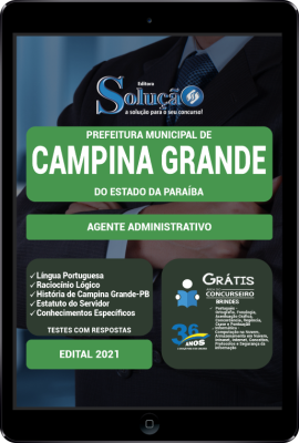 Apostila Prefeitura de Campina Grande - PB em PDF - Agente Administrativo - Imagem 1