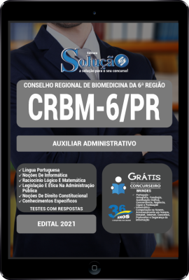 Apostila CRBM 6 em PDF - Auxiliar Administrativo - Imagem 1