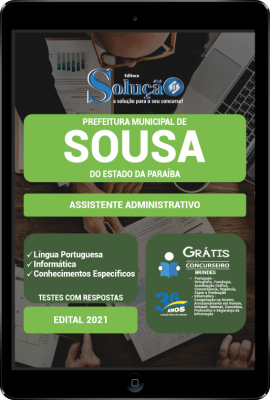 Apostila Prefeitura de Sousa - PB em PDF - Assistente Administrativo - Imagem 1