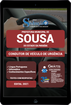 Apostila Prefeitura de Sousa - PB em PDF - Condutor de Veículo de Urgência - Imagem 1