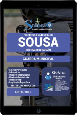 Apostila Prefeitura de Sousa - PB em PDF - Guarda Municipal - Imagem 1