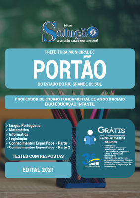 Apostila Prefeitura de Portão - RS - Professor de Ensino Fundamental de Anos Iniciais e/ou Educação Infantil - Imagem 2