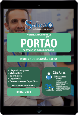 Apostila Prefeitura de Portão - RS em PDF - Monitor de Educação Básica - Imagem 1