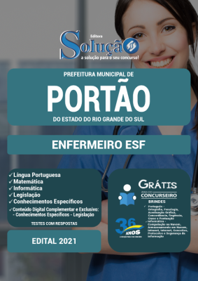 Apostila Prefeitura de Portão - RS - Enfermeiro ESF - Imagem 2