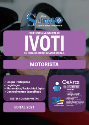 Apostila Prefeitura de Ivoti - RS - Motorista - Imagem 2