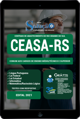 Apostila CEASA-RS em PDF - Comum aos Cargos de Ensino Médio/Técnico e Superior - Imagem 1