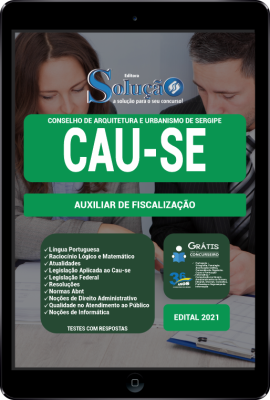 Apostila CAU-SE em PDF - Auxiliar de Fiscalização - Imagem 1