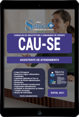 Apostila CAU-SE em PDF - Assistente de Atendimento - Imagem 1