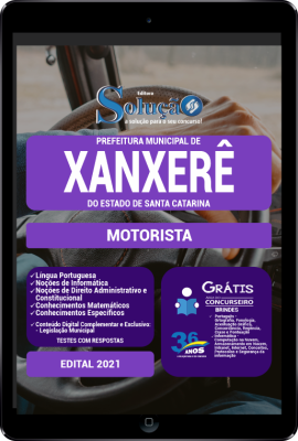 Apostila Prefeitura de Xanxerê - SC em PDF - Motorista - Imagem 1