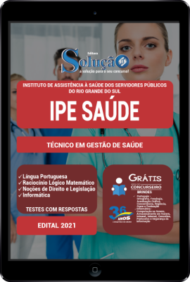 Apostila IPE SAÚDE - RS em PDF - Técnico em Gestão de Saúde - Imagem 1