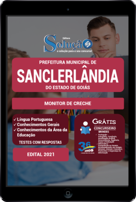 Apostila Prefeitura de Sanclerlândia - GO em PDF - Monitor de Creche - Imagem 1