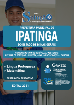 Apostila Prefeitura de Ipatinga - MG - Comum aos Cargos de Nível Alfabetizado: Auxiliar de Serviços - Limpeza e Auxiliar de Serviços - Cantina - Imagem 2