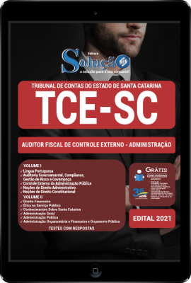 Apostila TCE-SC em PDF - Auditor Fiscal de Controle Externo - Administração - Imagem 1