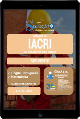 Apostila Câmara de Iacri - SP em PDF - Servente - Imagem 1