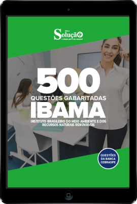 Caderno de Questões IBAMA em PDF - 500 Questões Gabaritadas - Imagem 1