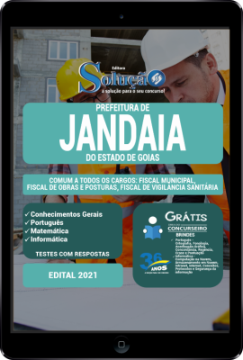 Apostila Prefeitura de Jandaia - GO em PDF - Comum a Todos os Cargos: Fiscal Municipal, Fiscal de Obras e Posturas e Fiscal de Vigilância Sanitária - Imagem 1