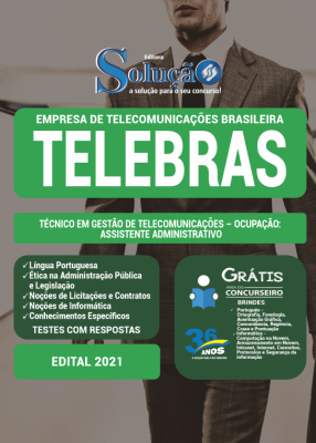 Apostila TELEBRAS - Técnico em Gestão de Telecomunicações - Ocupação: Assistente Administrativo - Imagem 3