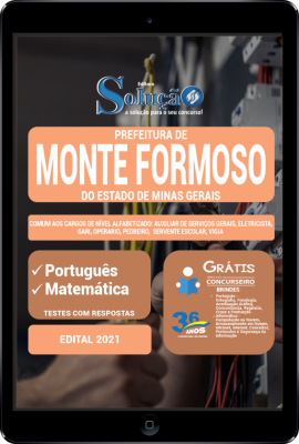 Apostila Prefeitura de Monte Formoso - MG em PDF - Comum aos Cargos de Nível Alfabetizado - Imagem 1