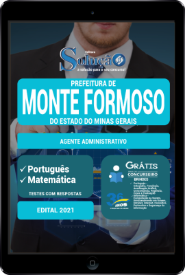 Apostila Prefeitura de Monte Formoso - MG em PDF - Agente Administrativo - Imagem 1