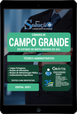 Apostila Câmara de Campo Grande - MS em PDF - Técnico Administrativo - Imagem 1