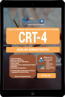 Apostila CRT-4 em PDF - Auxiliar Administrativo - Imagem 1