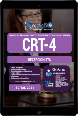 Apostila CRT-4 em PDF - Recepcionista - Imagem 1