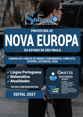 Apostila Prefeitura de Nova Europa - SP - Comum aos Cargos de Nível Fundamental Completo - Imagem 3