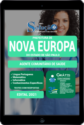 Apostila Prefeitura de Nova Europa - SP em PDF - Agente Comunitário de Saúde - Imagem 1