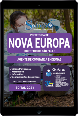 Apostila Prefeitura de Nova Europa - SP em PDF - Agente de Combate a Endemias - Imagem 1