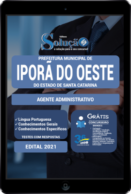 Apostila Prefeitura de Iporã do Oeste - SC em PDF - Agente Administrativo - Imagem 1