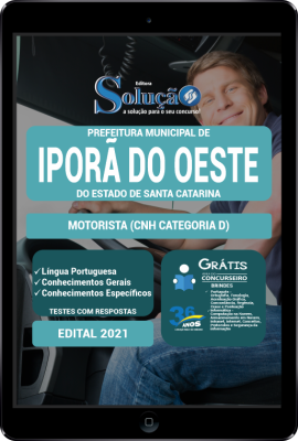 Apostila Prefeitura de Iporã do Oeste - SC em PDF - Motorista (CNH Categoria D) - Imagem 1