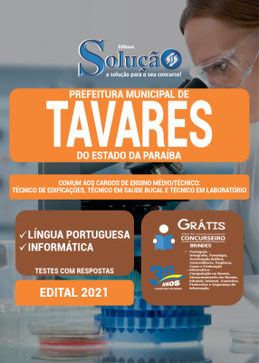 Apostila Prefeitura de Tavares - PB - Comum aos Cargos de Ensino Médio/Técnico: Técnico de Edificações, Técnico em Saúde Bucal e Técnico em Laboratório - Imagem 3