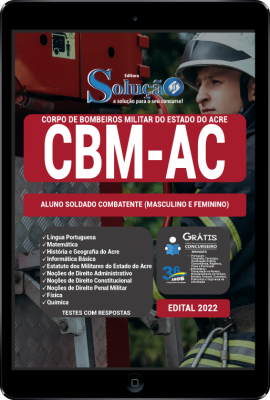 Apostila CBM-AC em PDF - Aluno Soldado Combatente (Masculino e Feminino) - Imagem 1