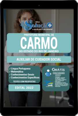 Apostila Prefeitura de Carmo - RJ em PDF - Auxiliar de Cuidador Social - Imagem 1