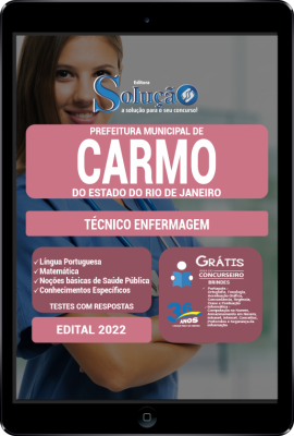 Apostila Prefeitura de Carmo - RJ em PDF - Técnico Enfermagem - Imagem 1