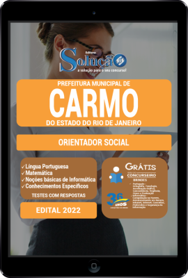 Apostila Prefeitura de Carmo - RJ em PDF - Orientador Social - Imagem 1