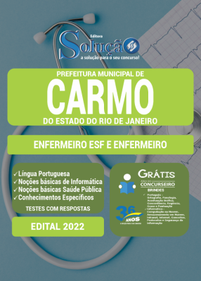 Apostila Prefeitura de Carmo - RJ - Enfermeiro ESF e Enfermeiro - Imagem 3