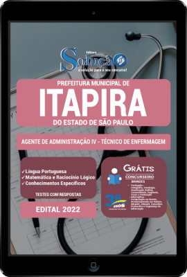 Apostila Prefeitura de Itapira - SP em PDF - Agente de Administração IV - Técnico de Enfermagem - Imagem 1