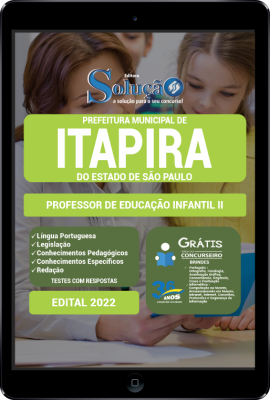 Apostila Prefeitura de Itapira - SP em PDF - Professor de Educação Infantil II - Imagem 1