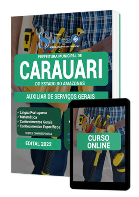 Apostila Prefeitura de Carauari - AM - Auxiliar de Serviços Gerais - Imagem 1