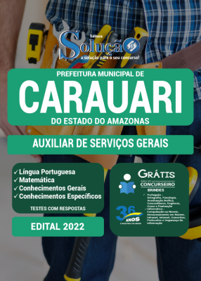 Apostila Prefeitura de Carauari - AM - Auxiliar de Serviços Gerais - Imagem 3