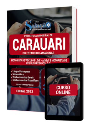 Apostila Prefeitura de Carauari - AM - Motorista de Veículos Leve (A/AB/C) e Motorista de Veículos Pesados (D/E) - Imagem 1